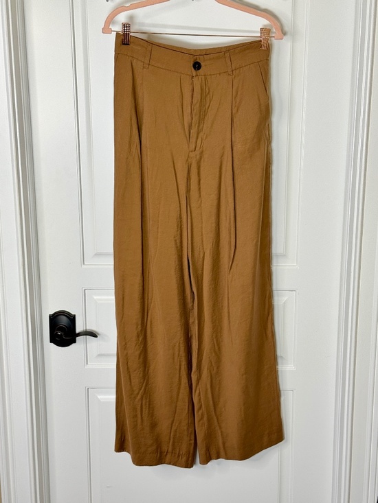 ZARA Pants - ZARA BROWN WIDE LEG PANTS SIZE MEDIUM